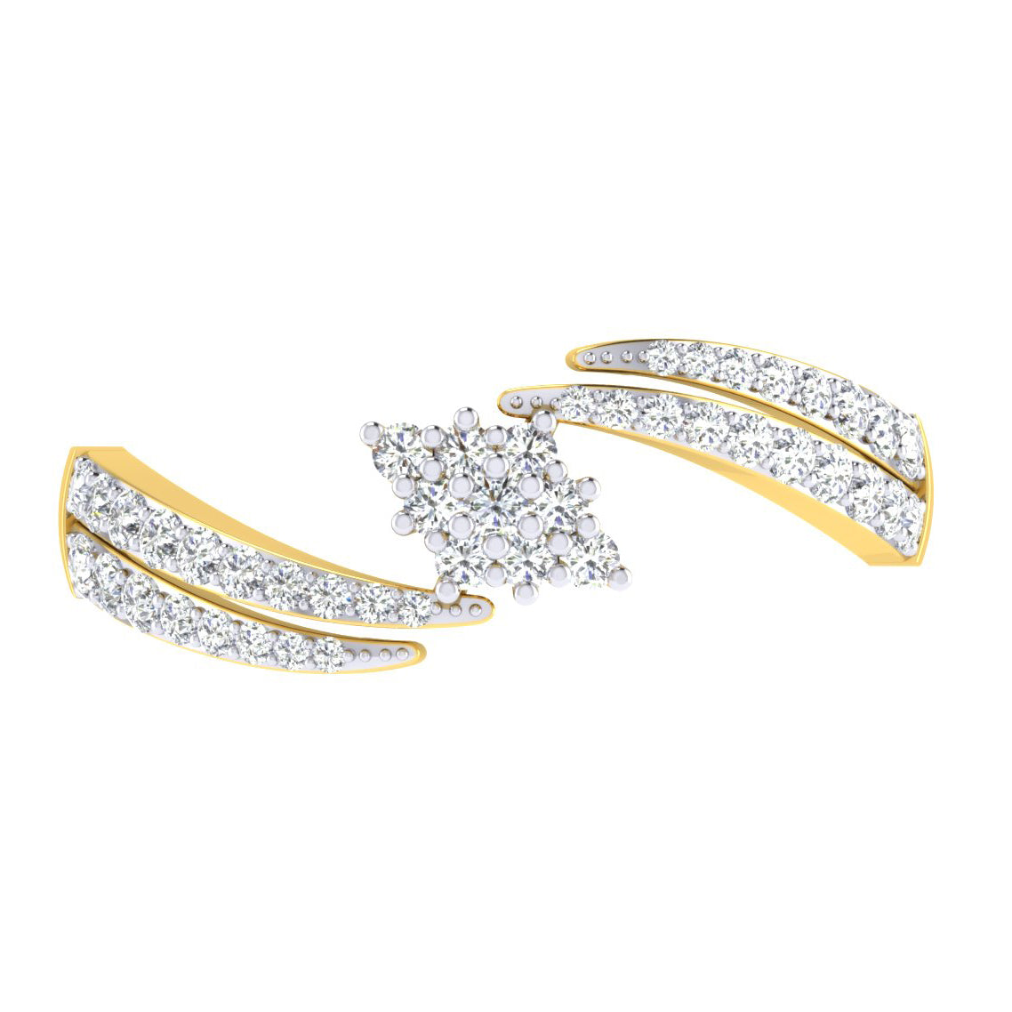 Lustrous Lagoon Luminary 18Kt Diamond Ring