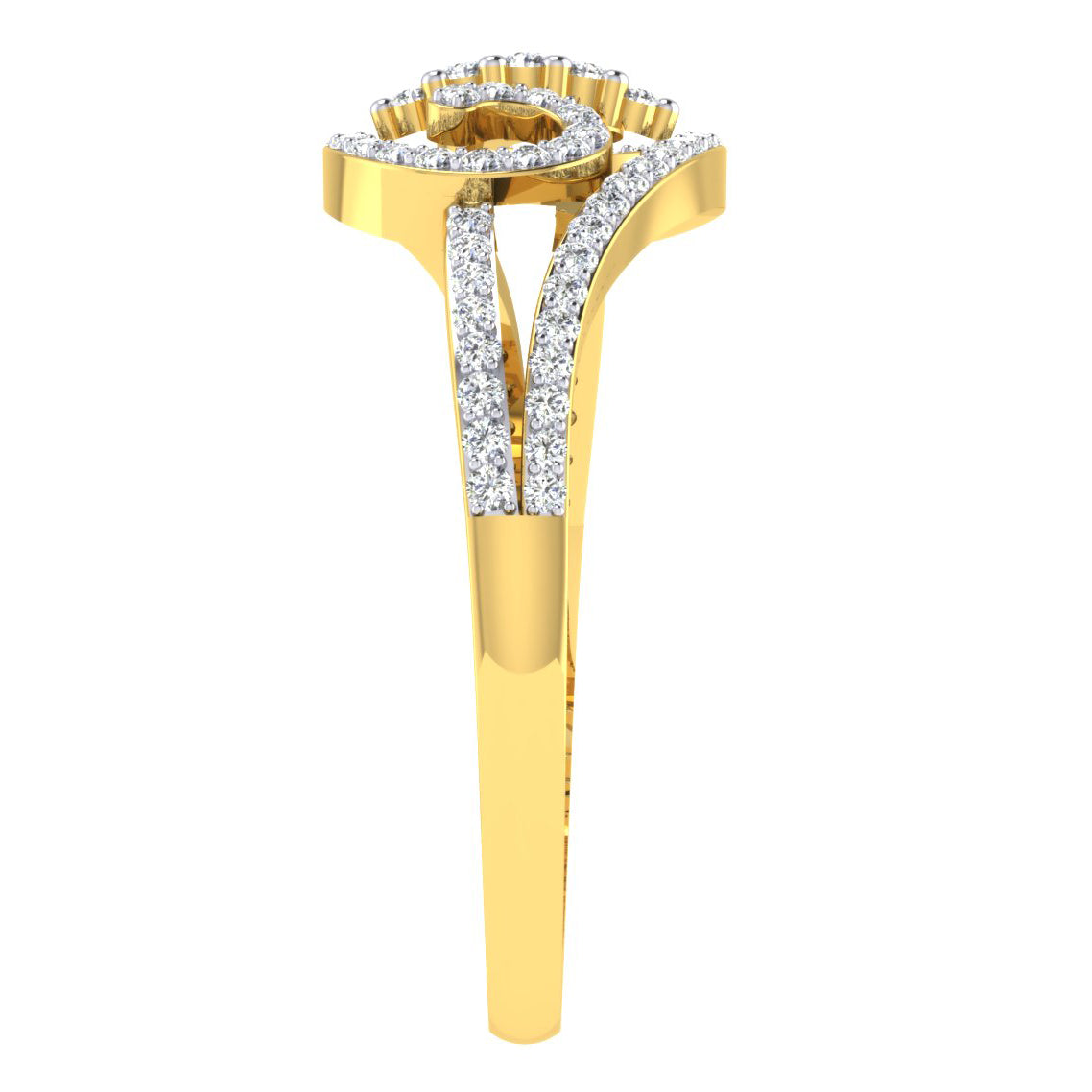 Enigmatic Elegance Ethereal 14Kt Diamond Ring