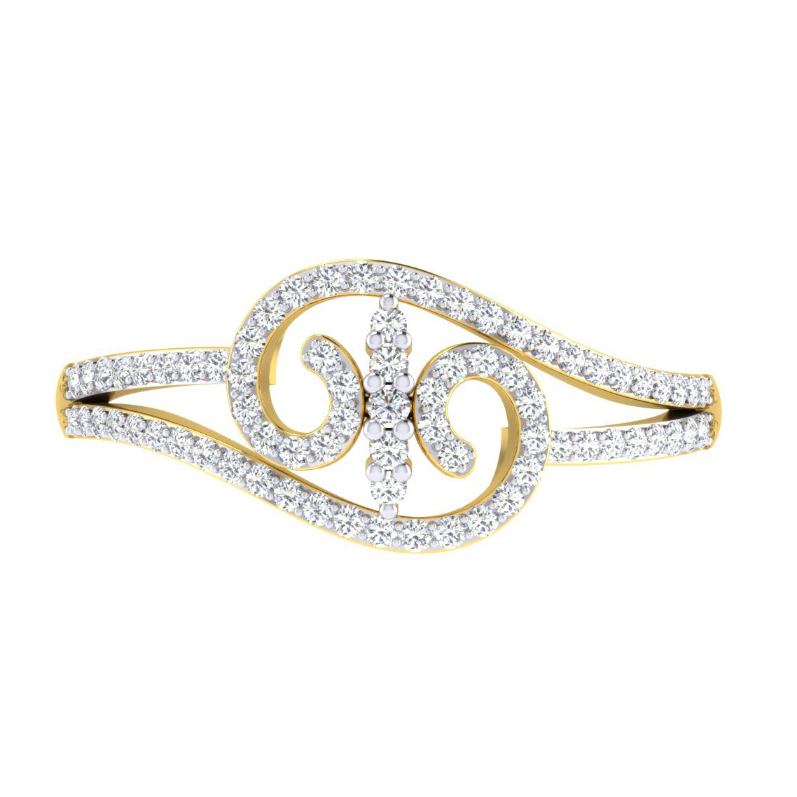 Enigmatic Elegance Ethereal 14Kt Diamond Ring