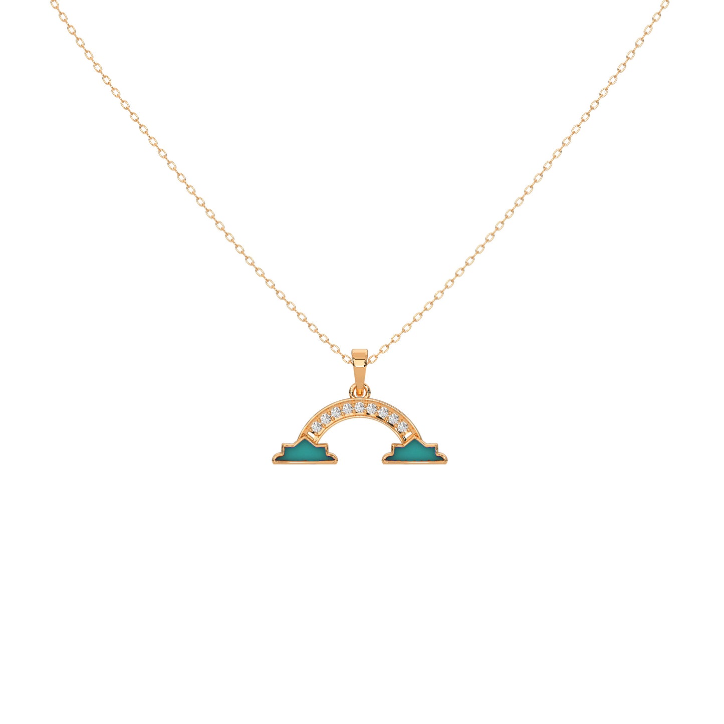 Shimmering Splendor Diamond Necklace 18k