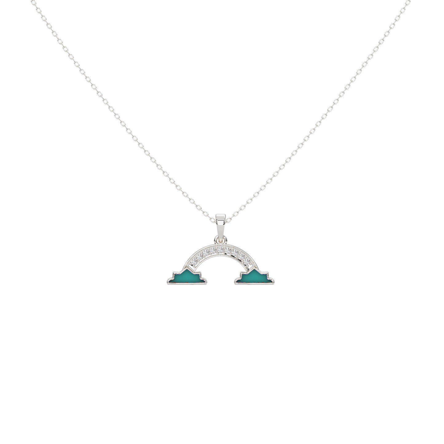 Shimmering Splendor Diamond Necklace 18k