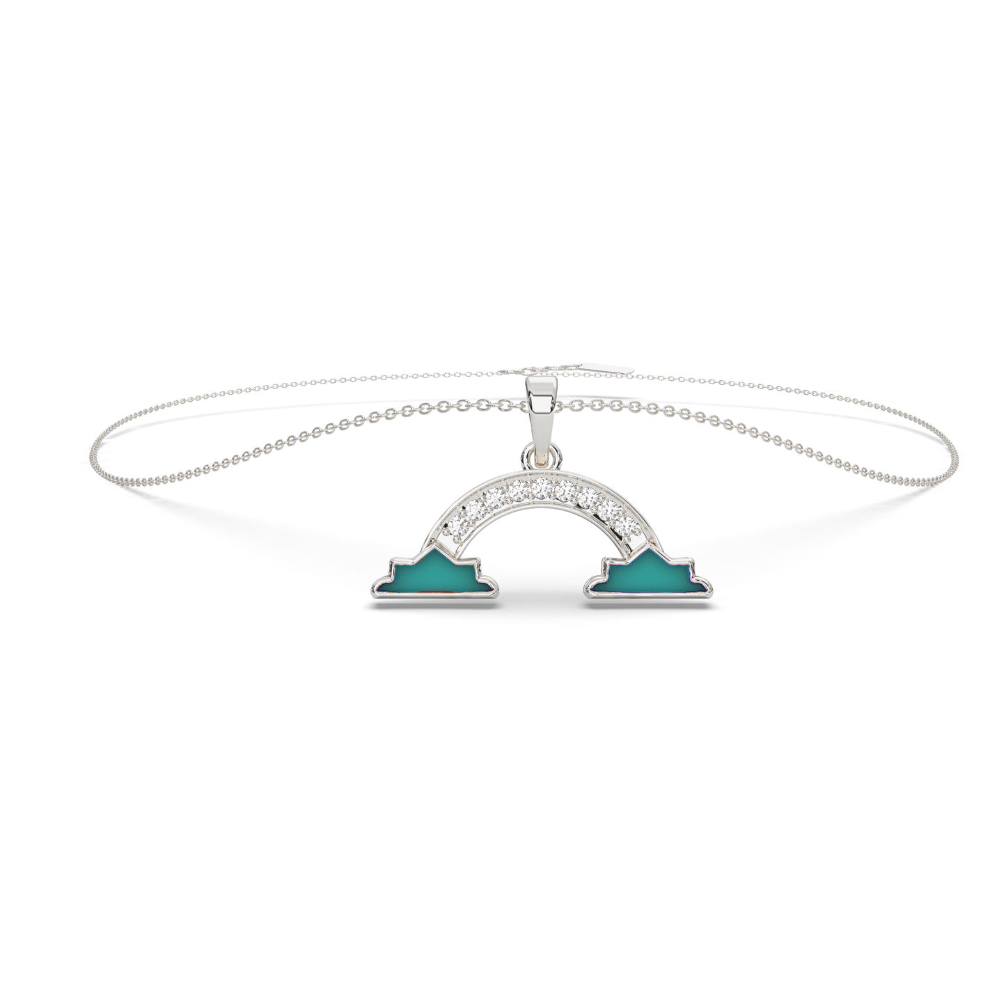 Shimmering Splendor Diamond Necklace 18k