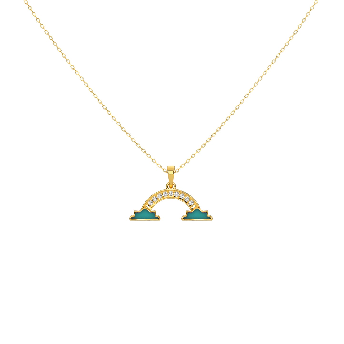 Shimmering Splendor Diamond Necklace 18k