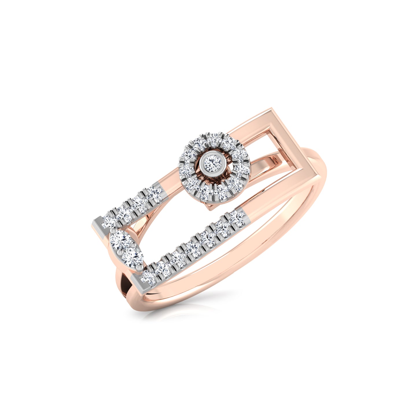 Whirl 18Kt Diamond Ring