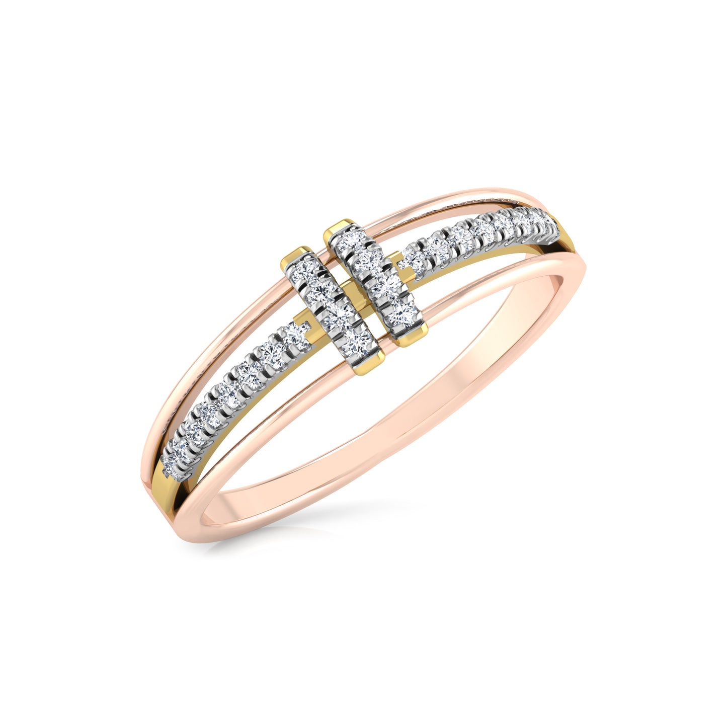 Lustrous 18Kt Diamond Ring