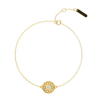 Bedazzling Chain Bracelet 18k