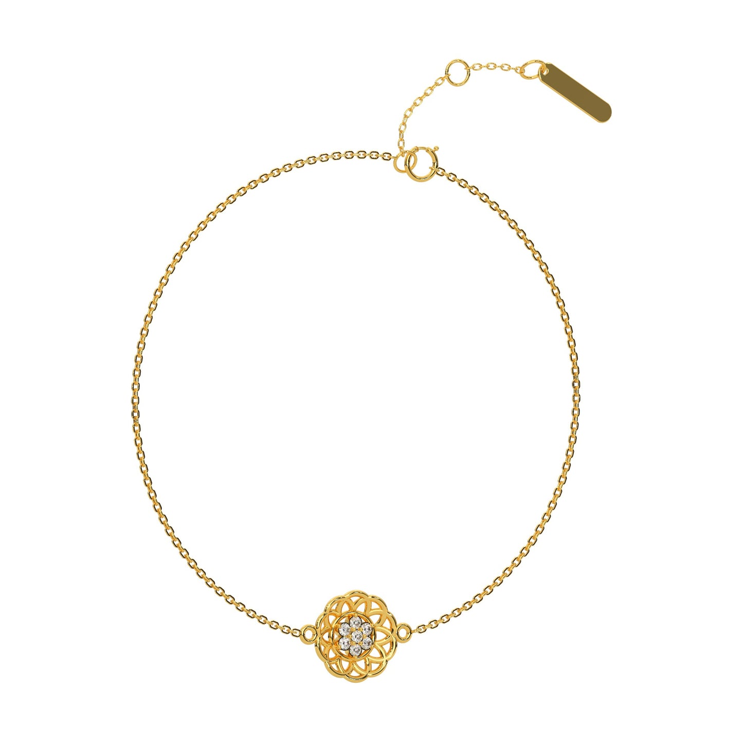 Bedazzling Chain Bracelet 18k