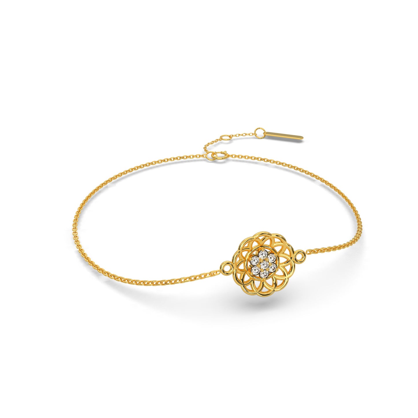 Bedazzling Chain Bracelet 18k