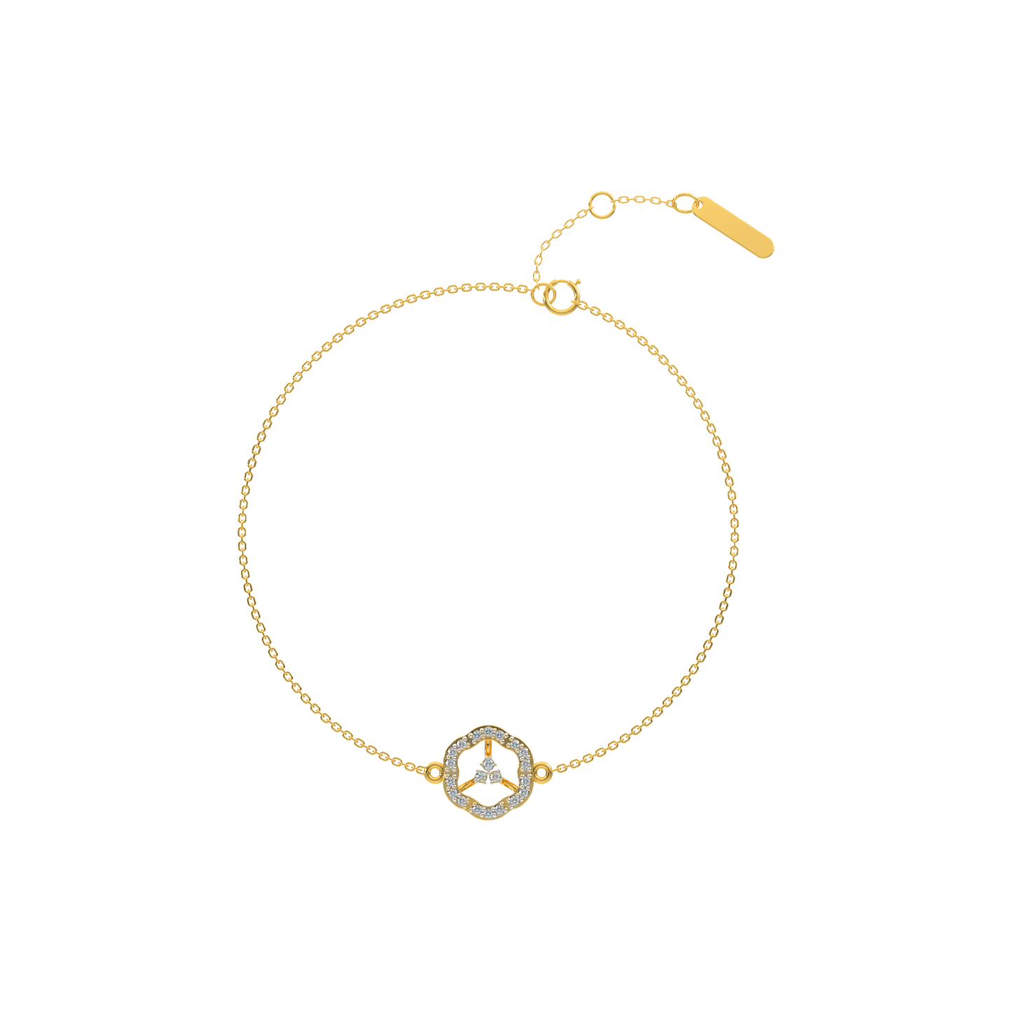 Twinkling Tempest Chain Bracelet 18K