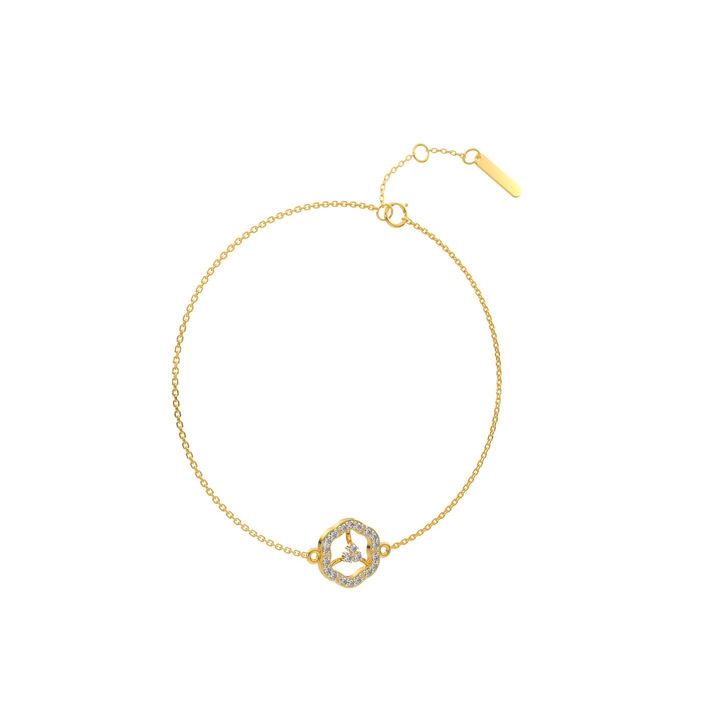 Twinkling Tempest Chain Bracelet 18K