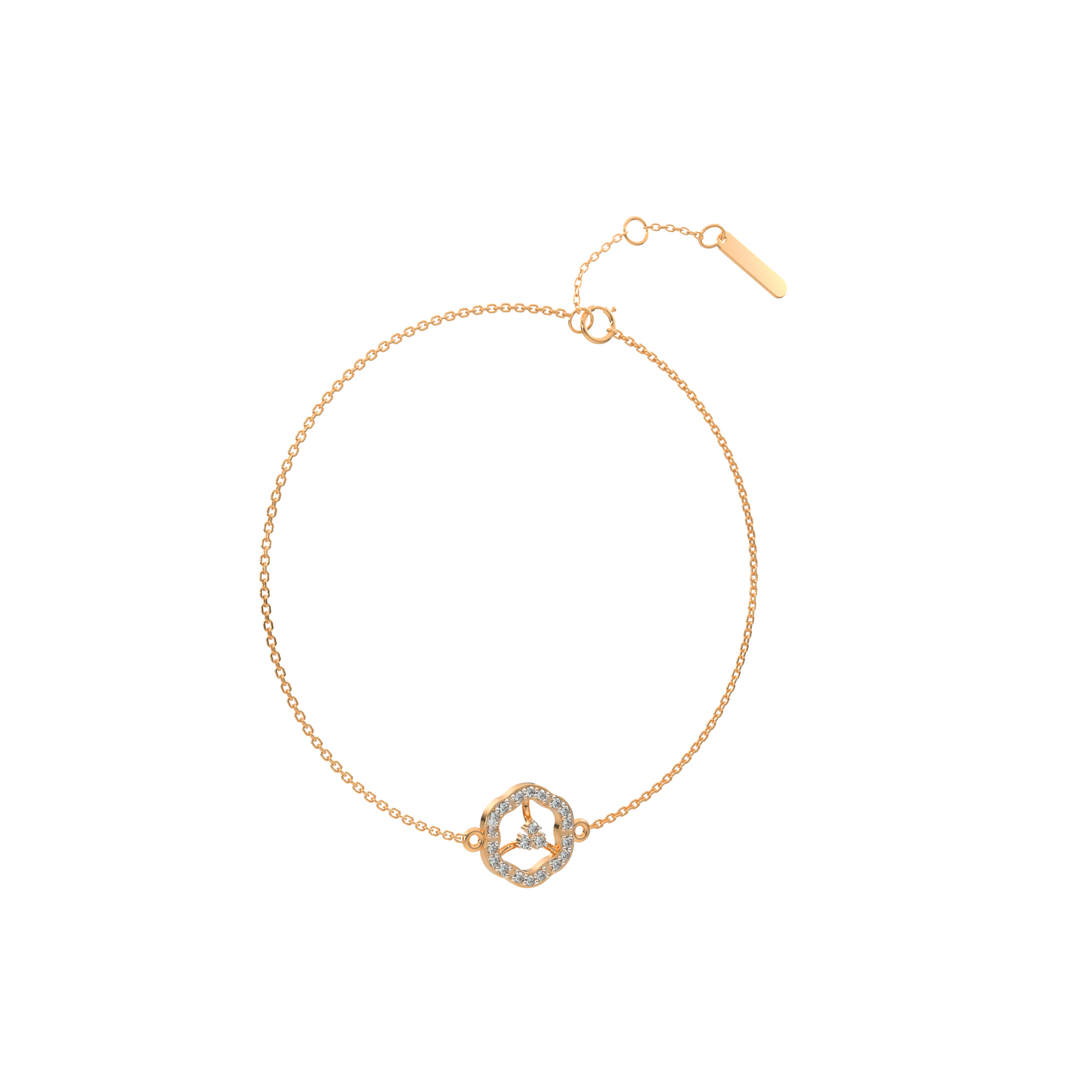 Twinkling Tempest Chain Bracelet 18K