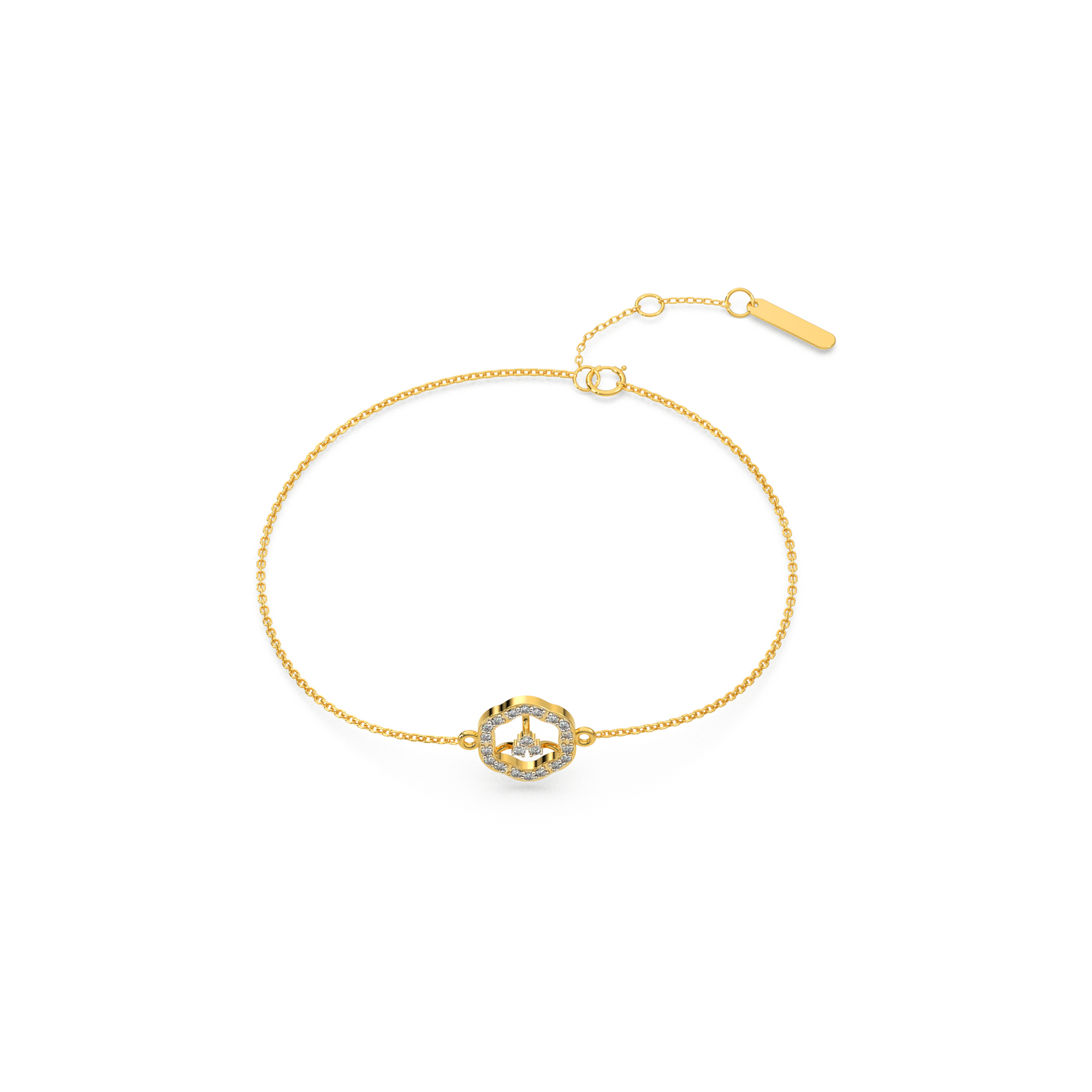 Twinkling Tempest Chain Bracelet 18K