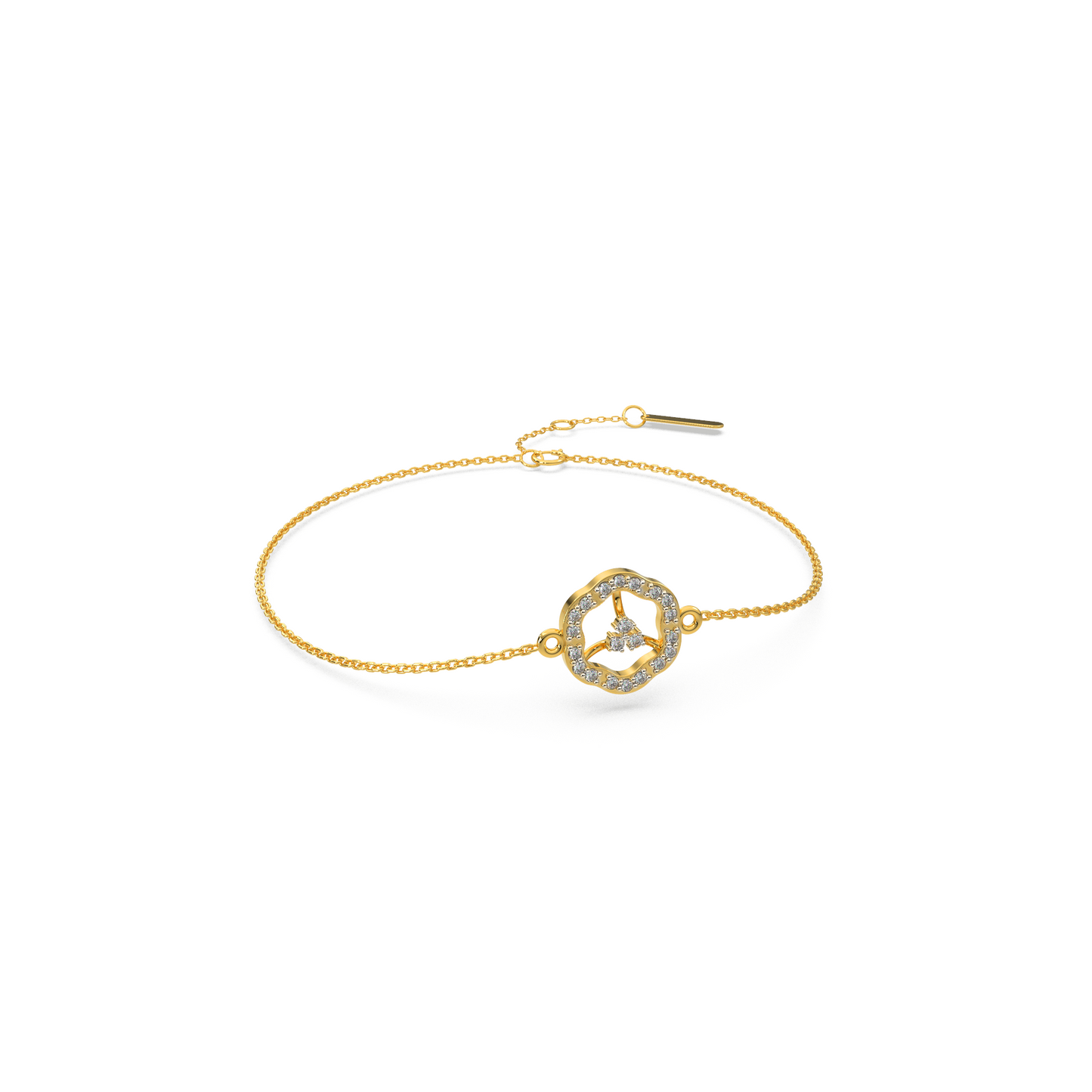 Twinkling Tempest Chain Bracelet 18K
