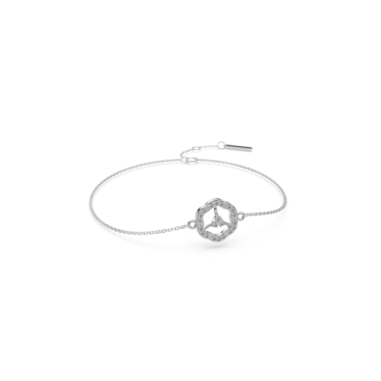 Twinkling Tempest Chain Bracelet 18K
