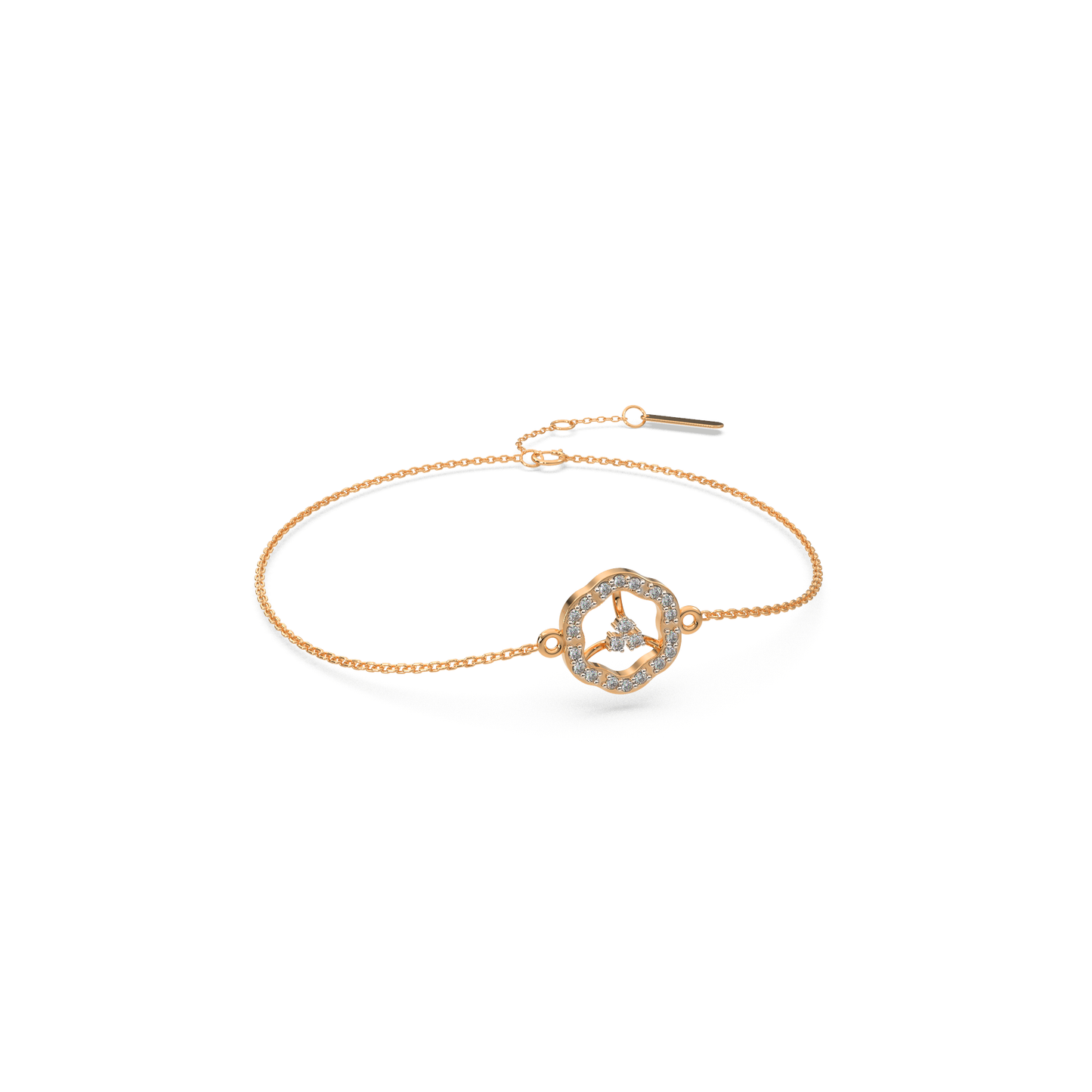 Twinkling Tempest Chain Bracelet 18K