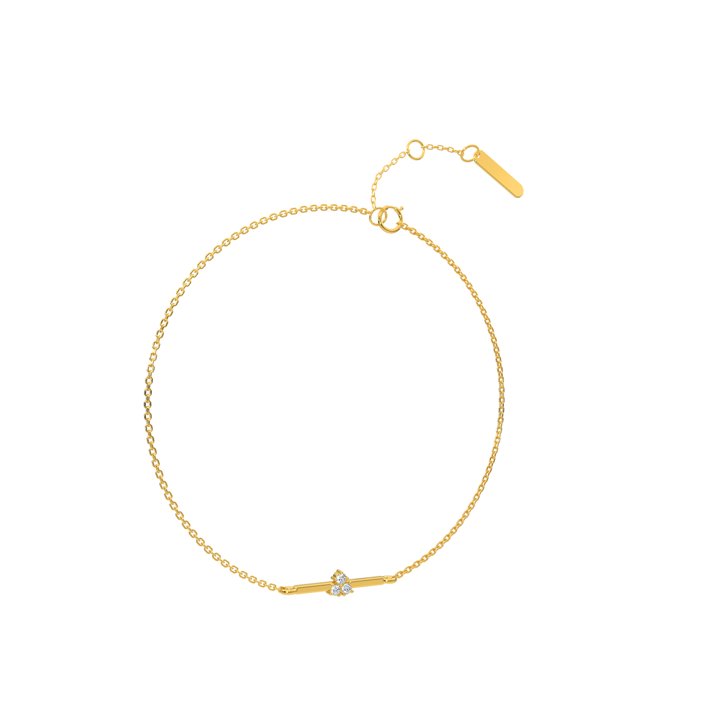 Scintillating Sunlight Diamond Bracelet 18K
