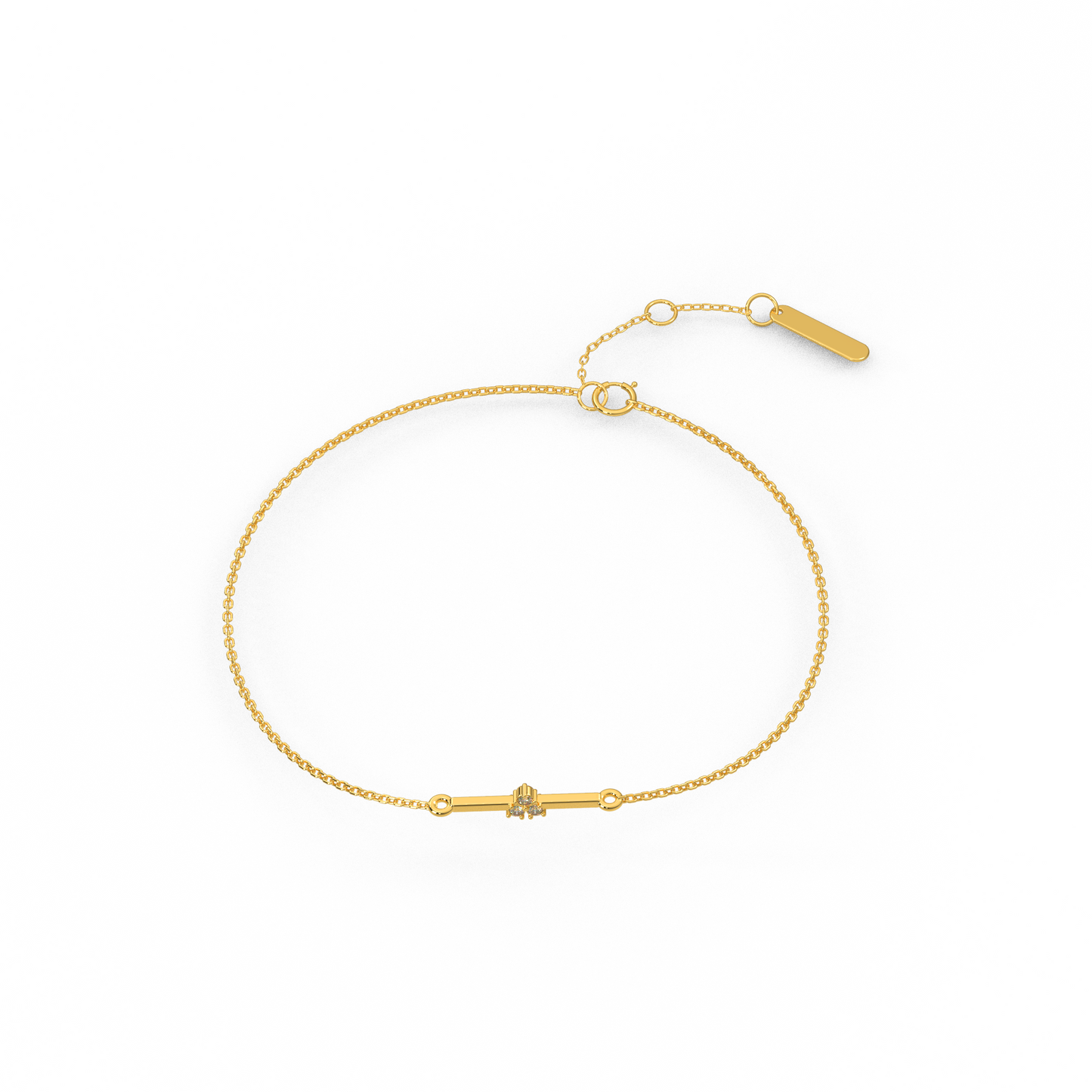 Scintillating Sunlight Diamond Bracelet 18K