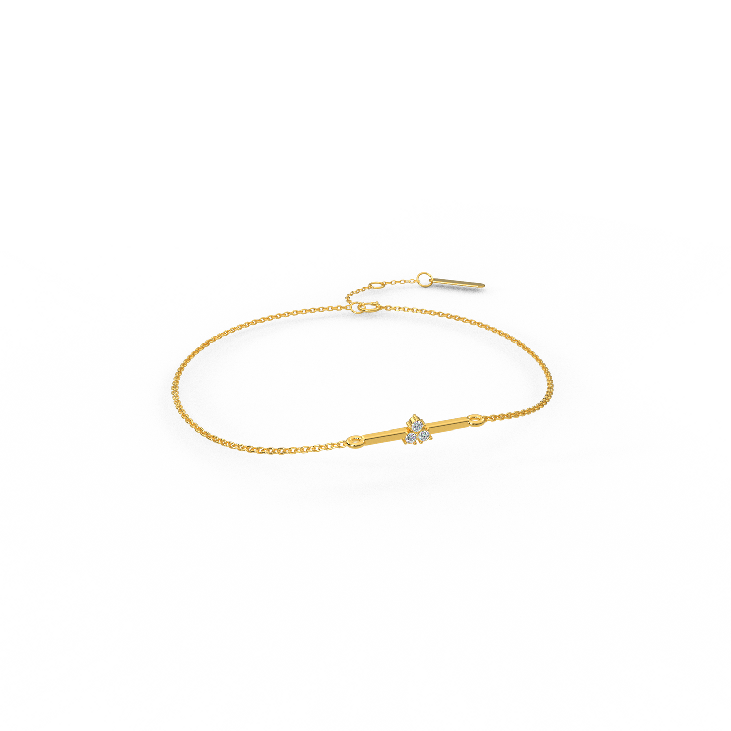 Scintillating Sunlight Diamond Bracelet
