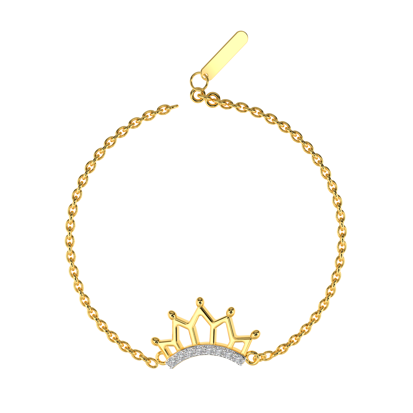 Golden Glint Diamond Bracelet 18K
