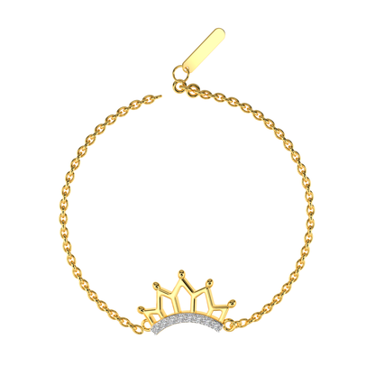 Golden Glint Diamond Bracelet 18K