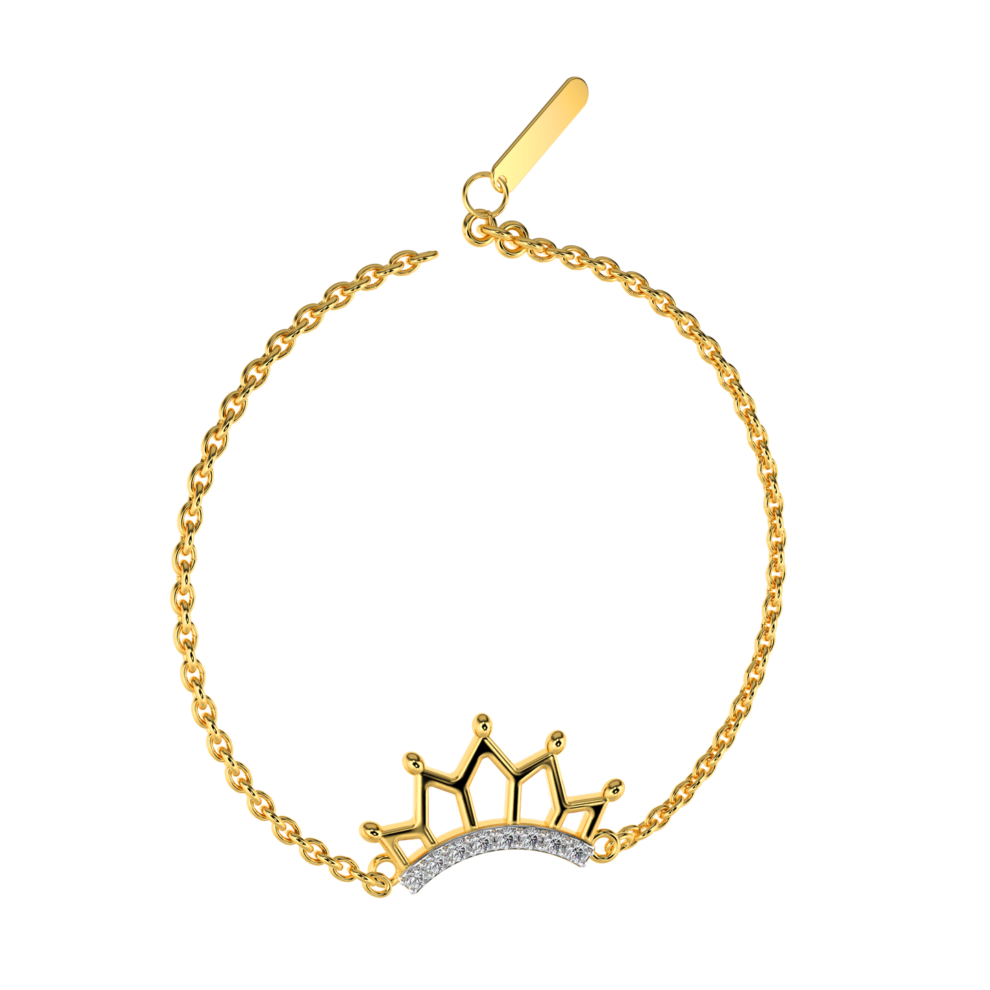 Golden Glint Diamond Bracelet 18K