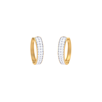 Whispering Willow Hoops 18K