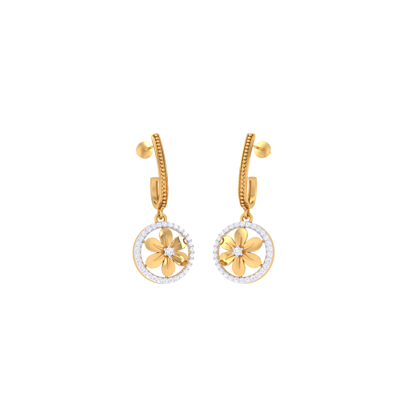 Enchanting Embrace Jhumkas 18K