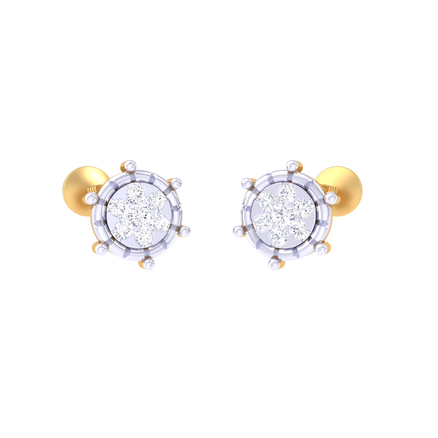 LunaLuxe Diamond Studs 18K