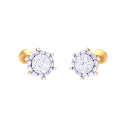 LunaLuxe Diamond Studs 18K