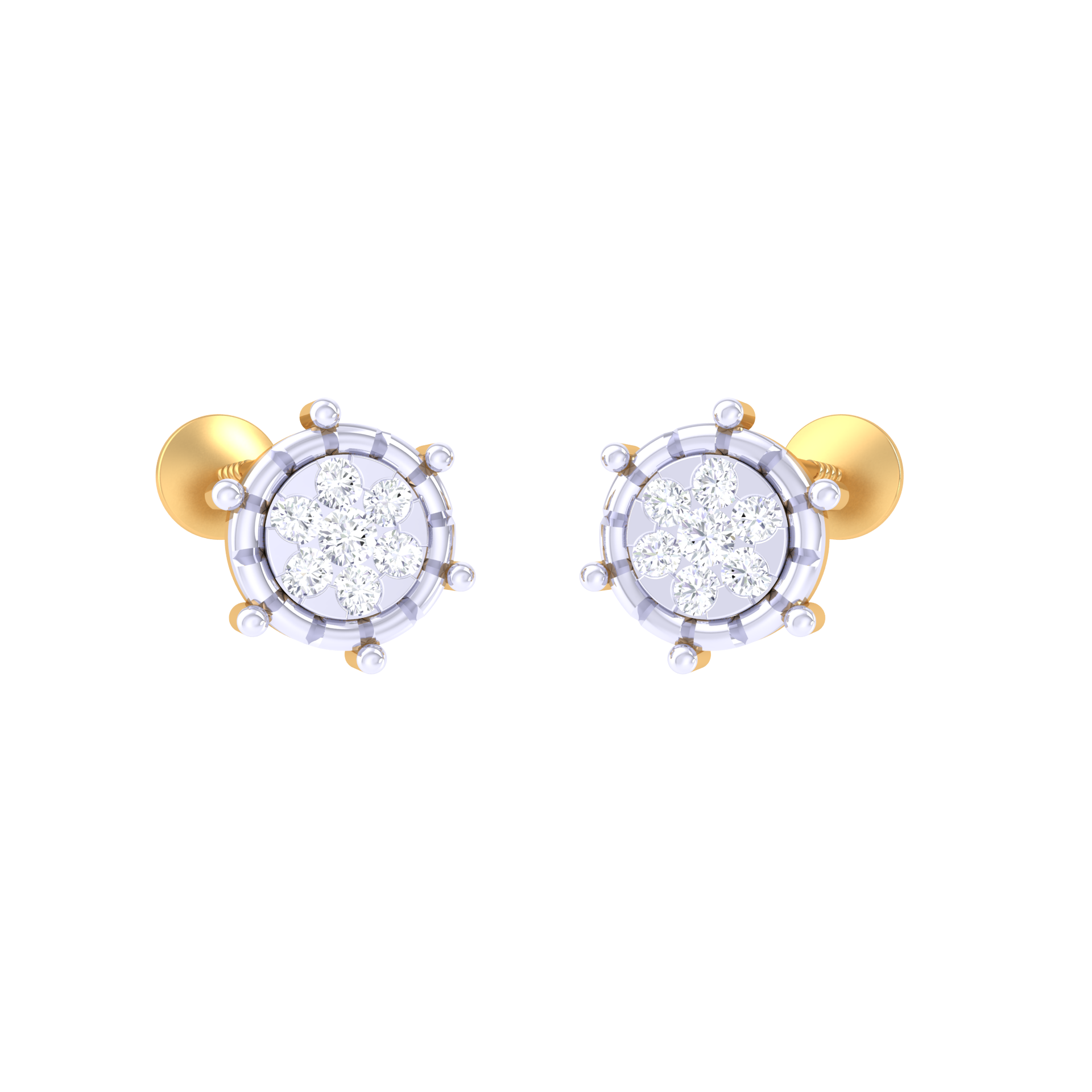 LunaLuxe Diamond Studs