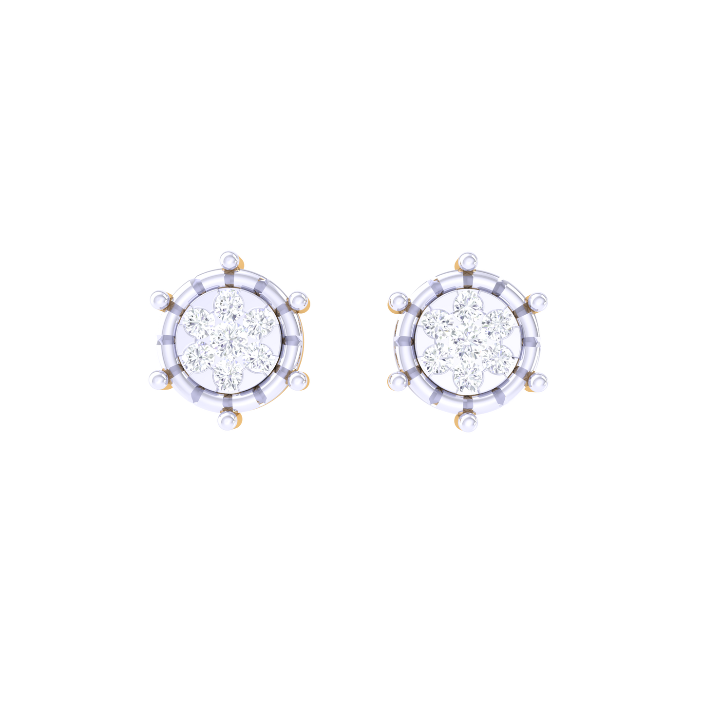 LunaLuxe Diamond Studs 18K