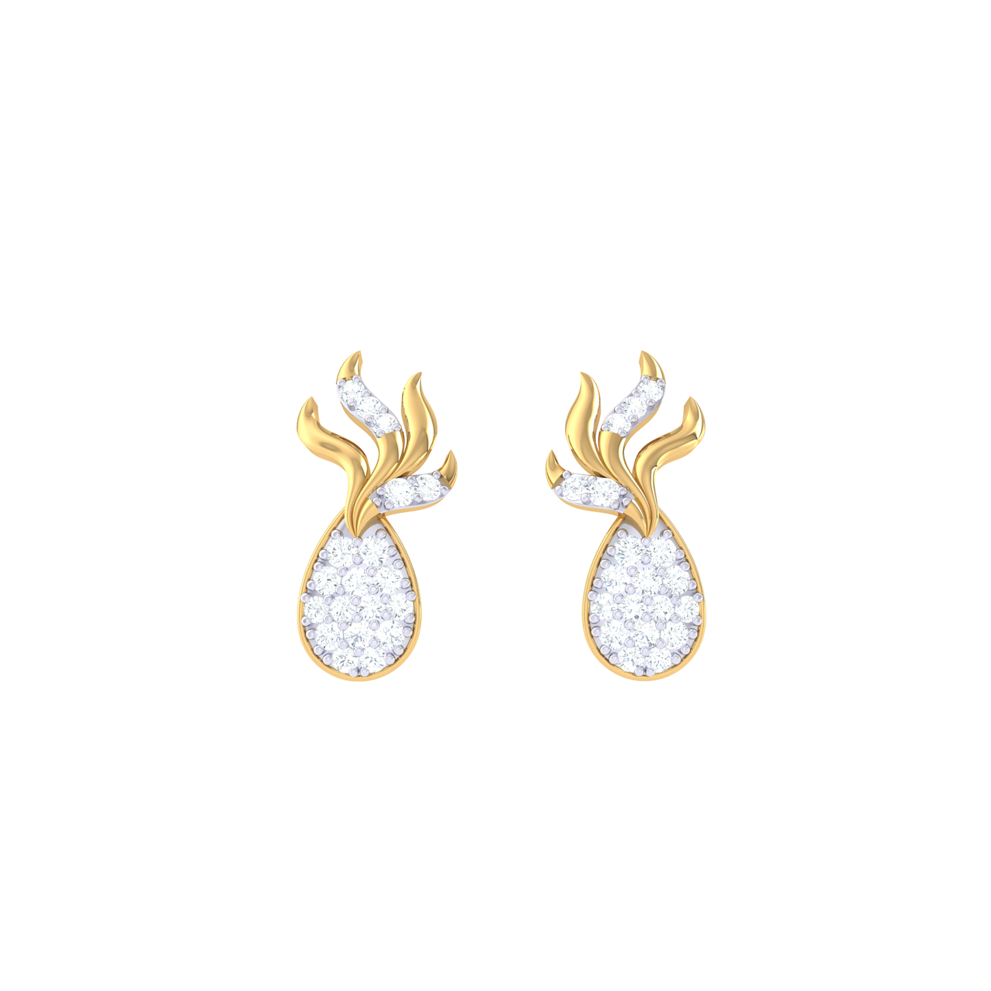 LunaLavish Diamond Studs 18K