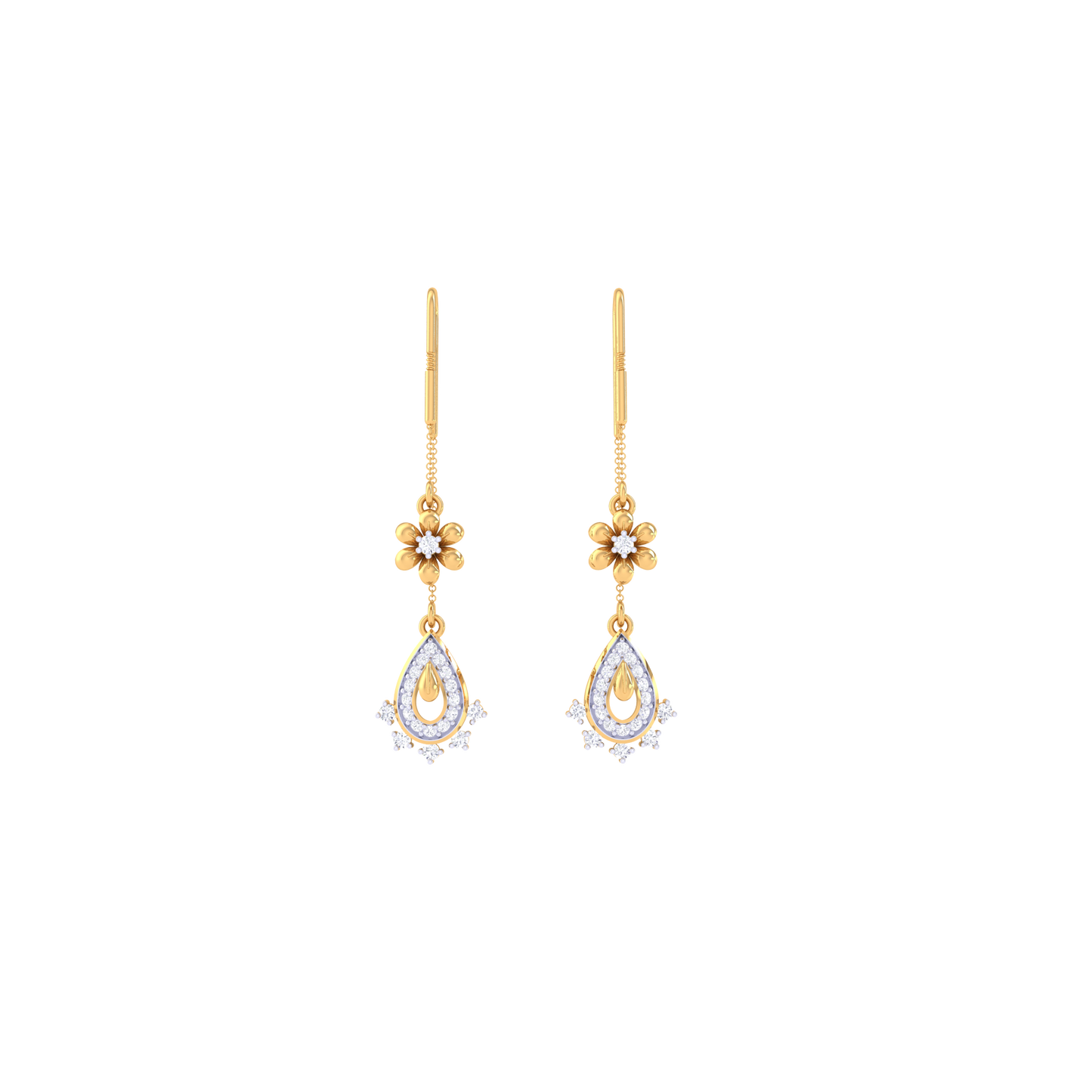 Radiant Rajkumari Jhumkas 18K