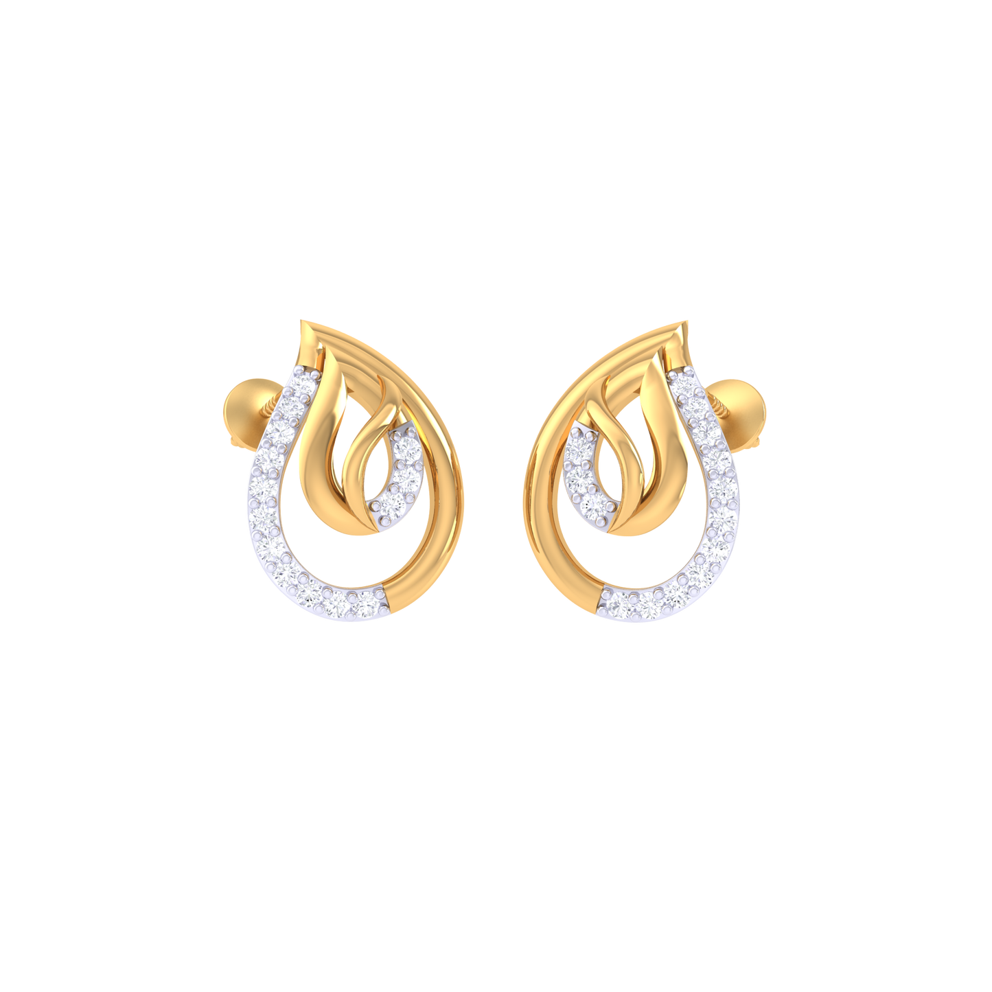 Twinkle Teardrop Earrings 18K