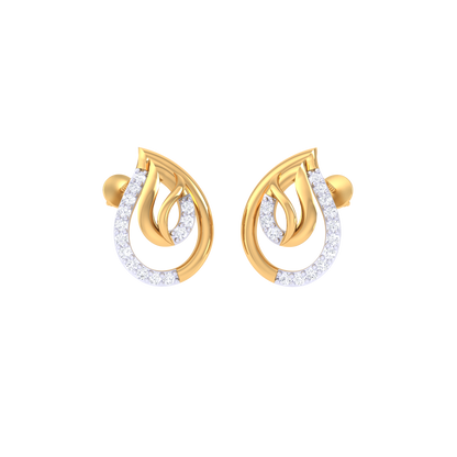 Twinkle Teardrop Earrings 18K