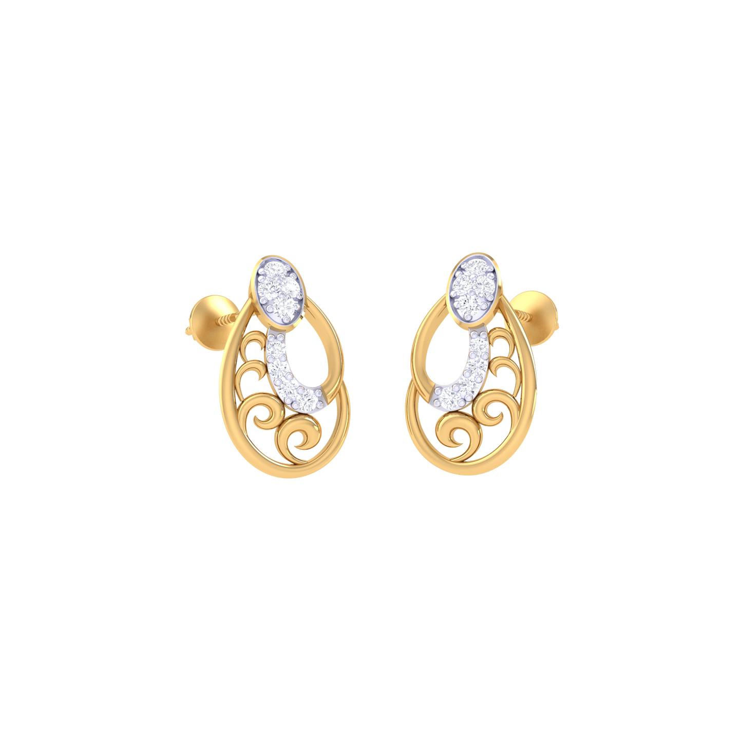 Enchanting Ember Earrings 18K