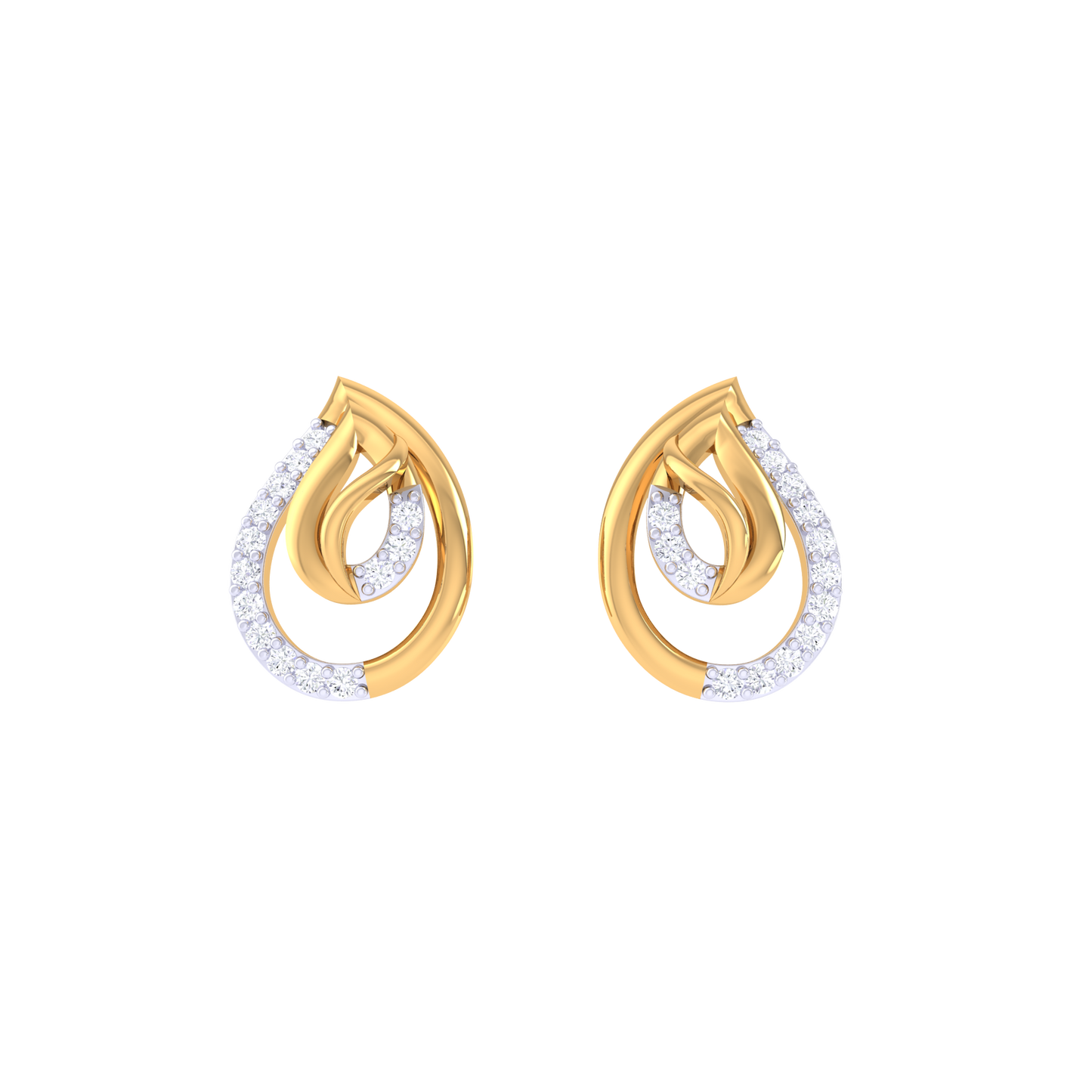 Twinkle Teardrop Earrings 18K