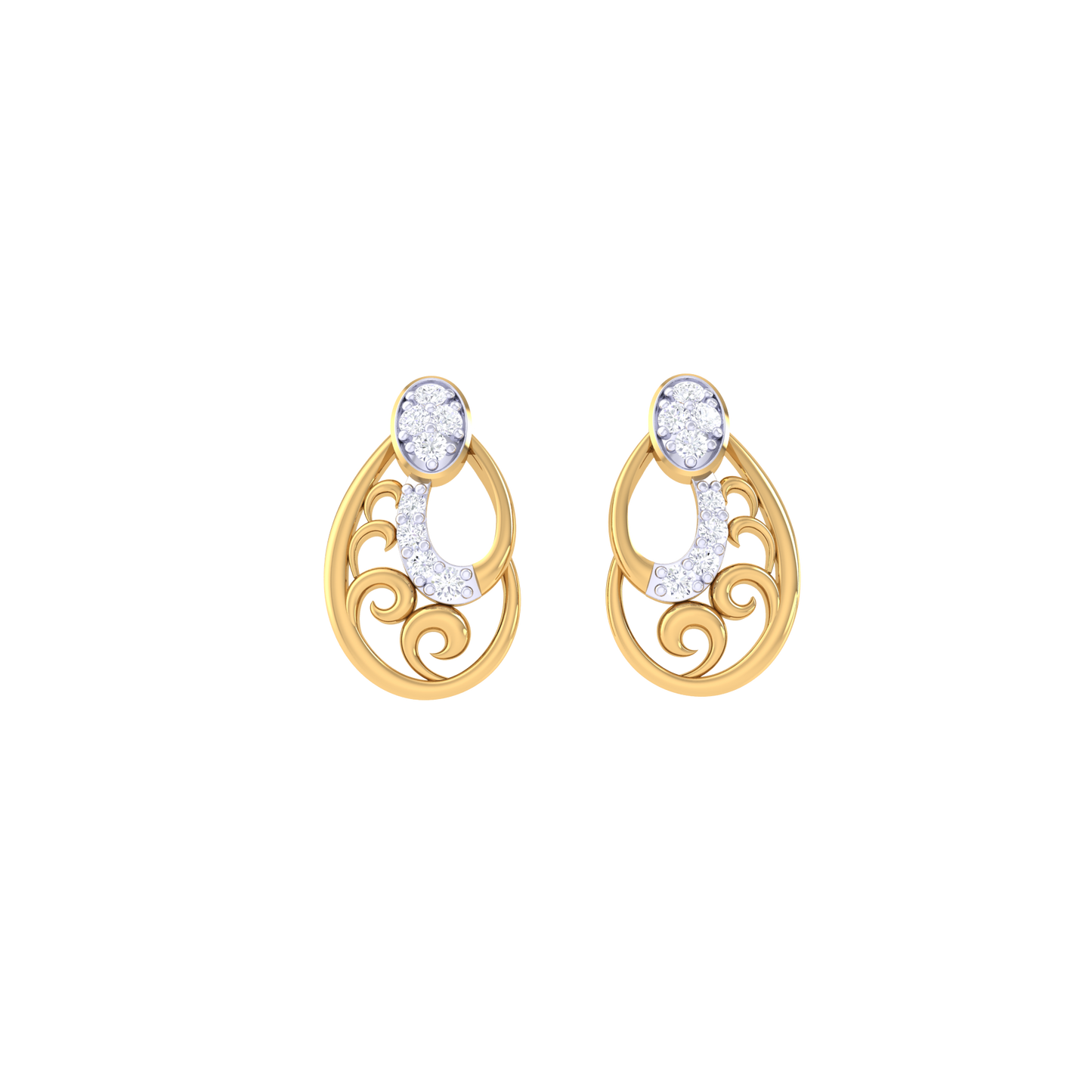 Enchanting Ember Earrings 18K