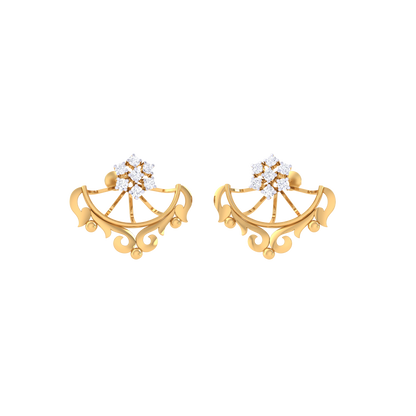 Radiant Ribbon Ear Cuff 18K