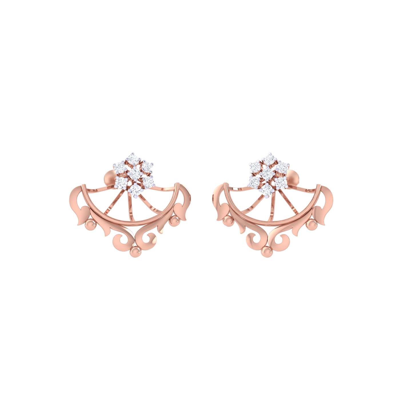 Radiant Ribbon Ear Cuff 18K