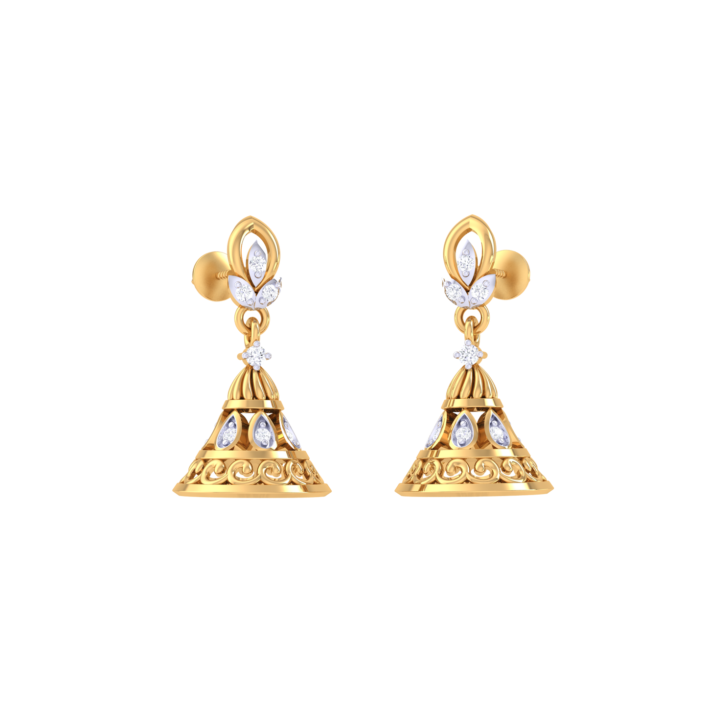 Serene Swara Jhumkas 18K