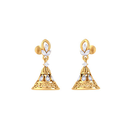 Serene Swara Jhumkas 18K