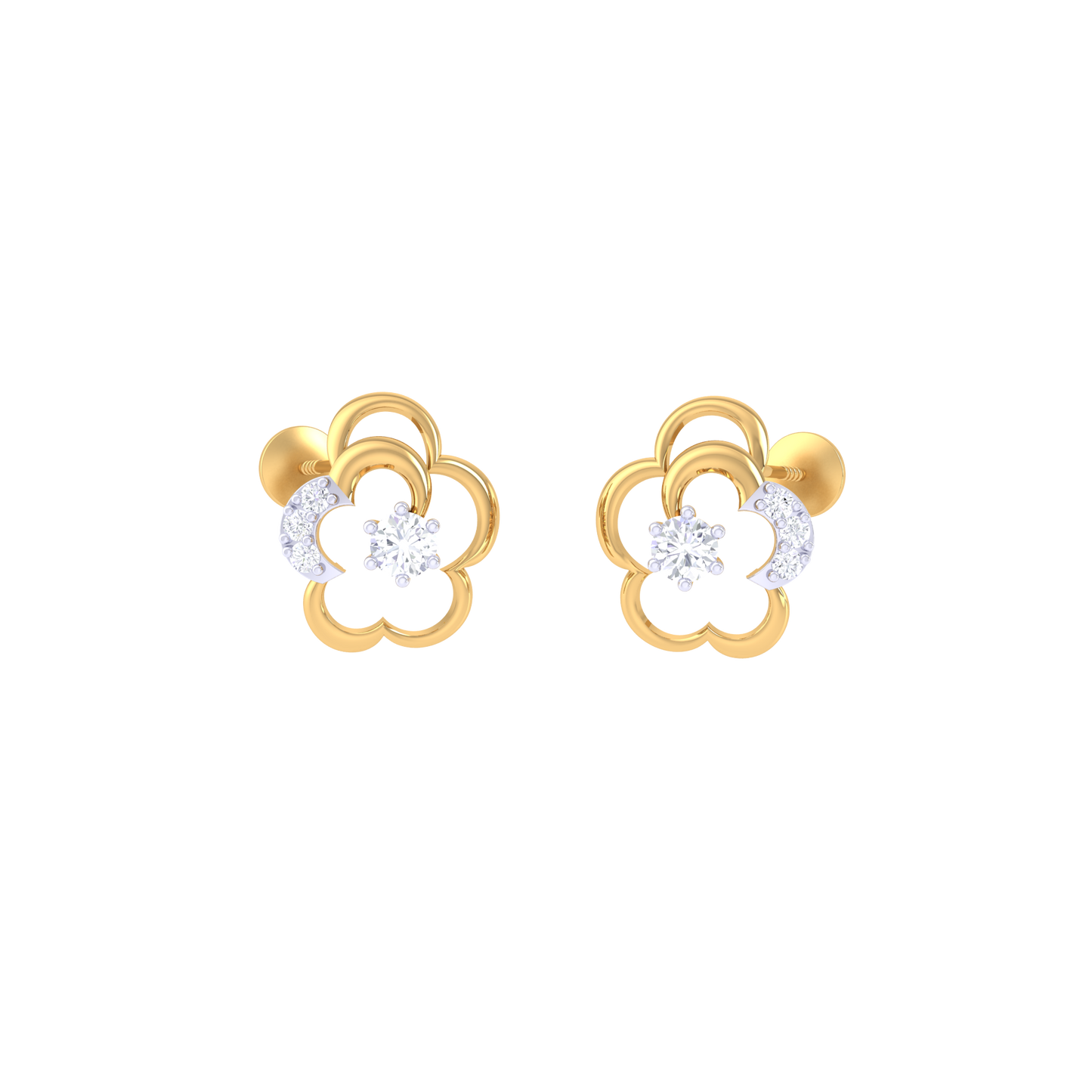 Radiant Ripple Earrings 18K