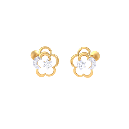 Radiant Ripple Earrings 18K