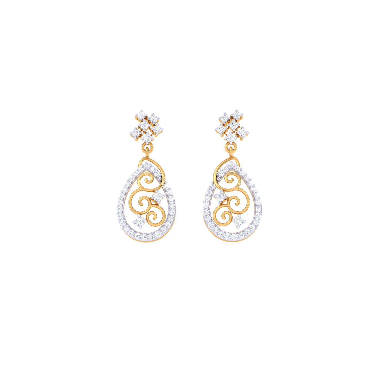 Stardust Drizzle Earrings 18K