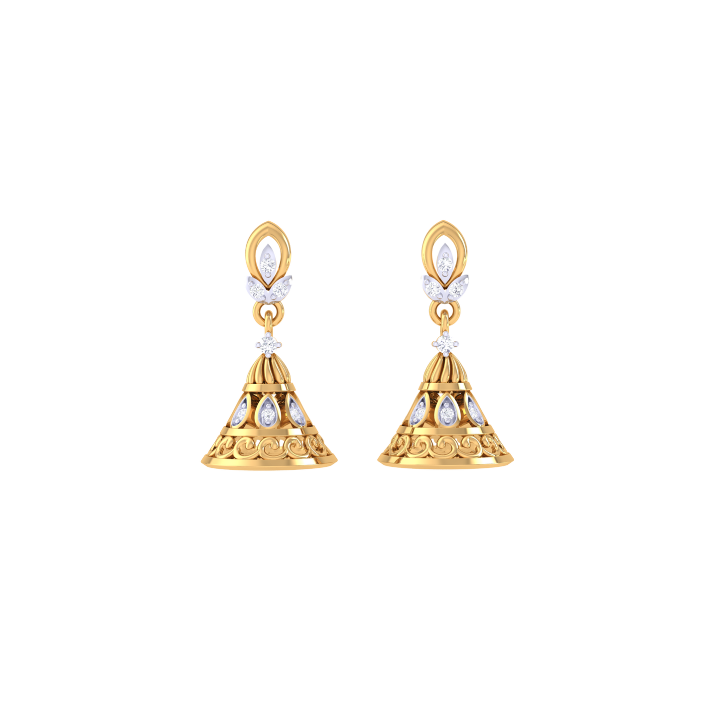 Serene Swara Jhumkas 18K
