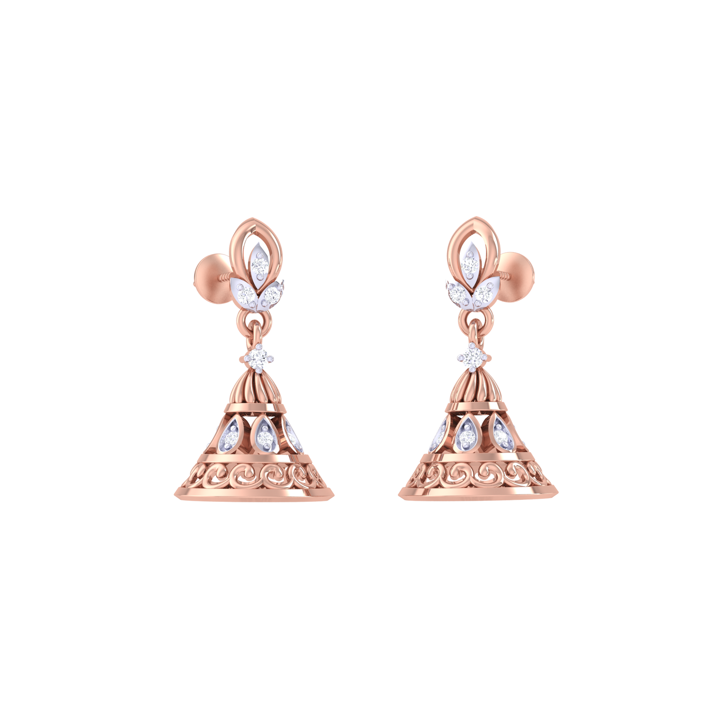 Serene Swara Jhumkas 18K