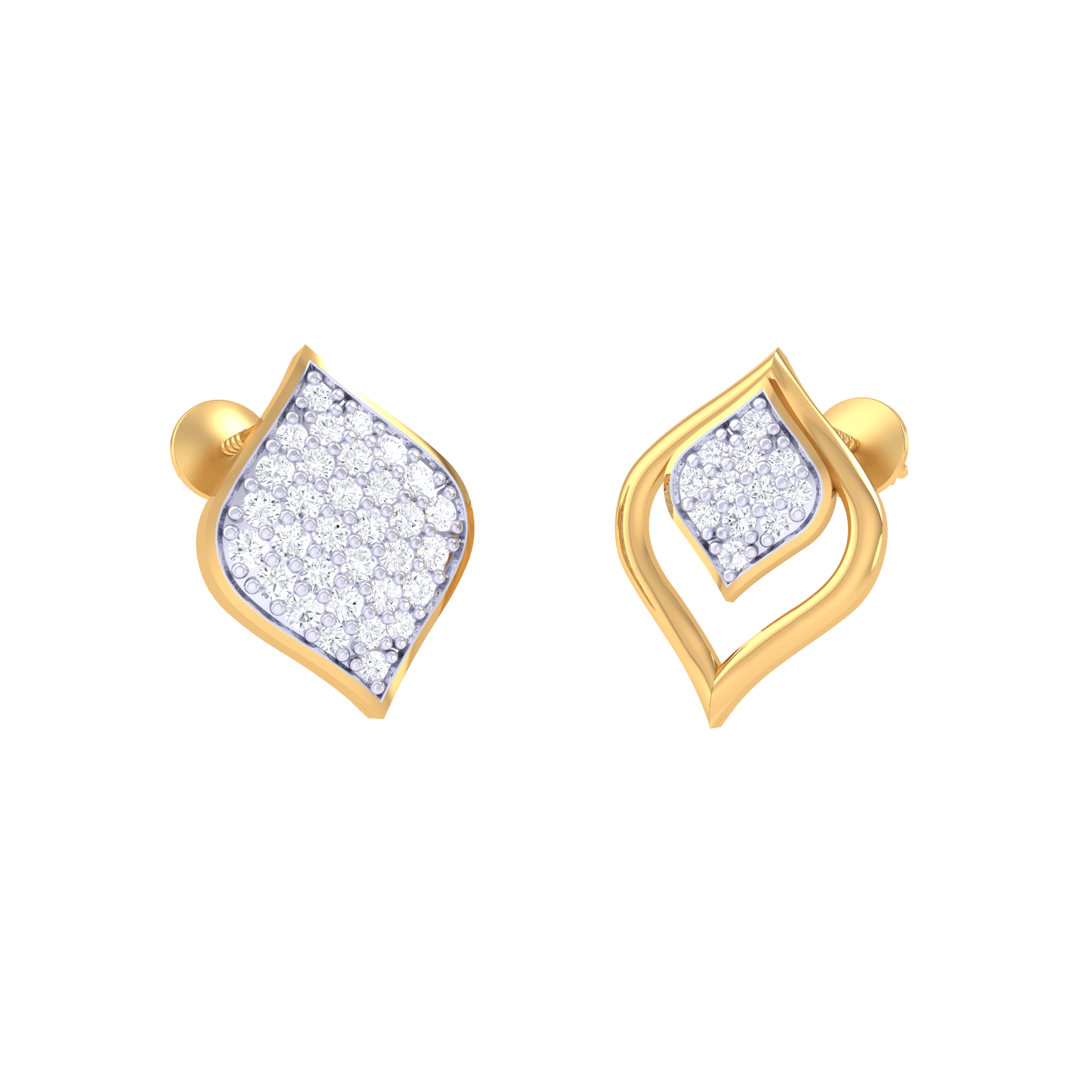 Creative Contrast Earrings