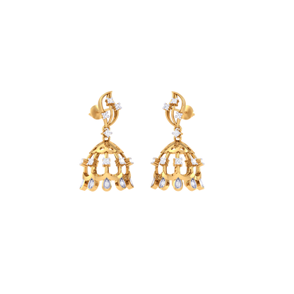 Mystical Mantra Jhumkas 18K