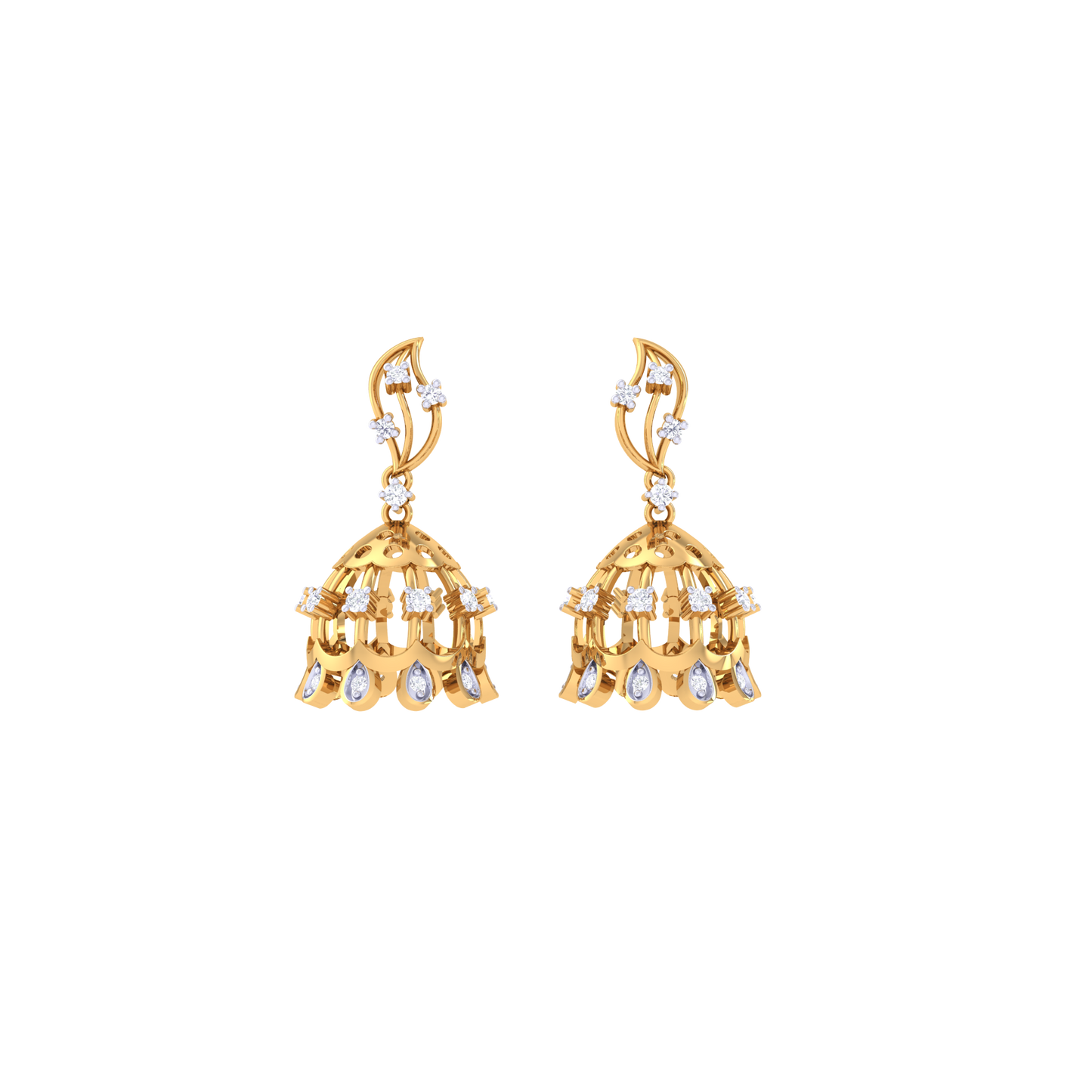 Mystical Mantra Jhumkas 18K